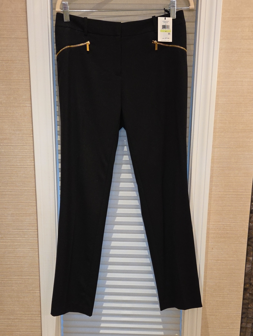 NWT Calvin Klein Ladies Black Pants-Size 4